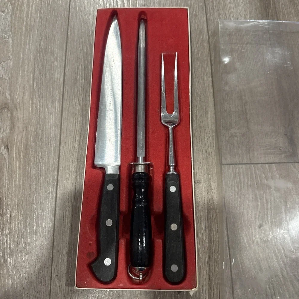 Forschner Carving Knife Set Stainless Germany Solingen&Rostfrei Not Matching Set